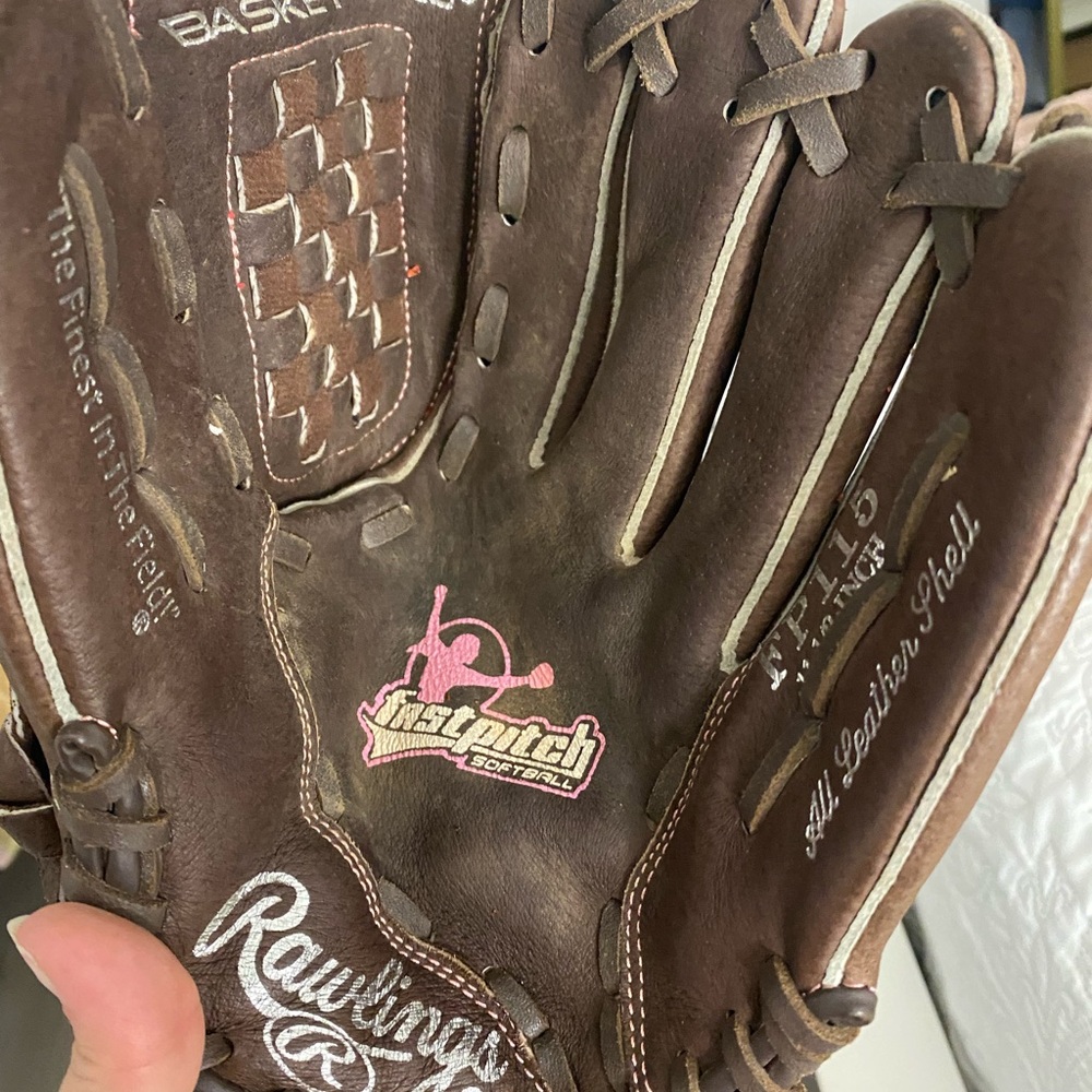 Rawlings Dark Brown Fastpitch Softball Glove